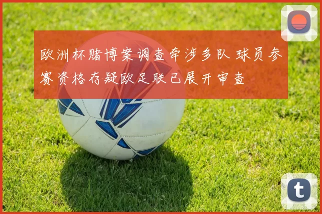 欧洲杯赌博案调查牵涉多队 球员参赛资格存疑欧足联已展开审查